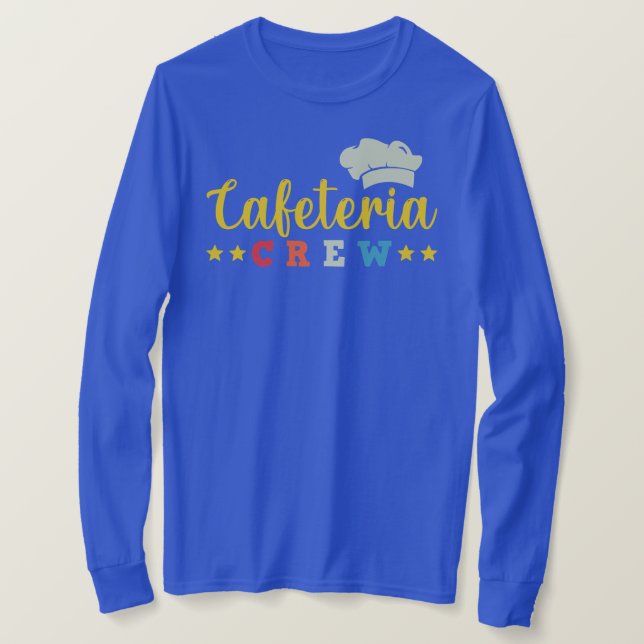 T-shirt Cafétéria de l'école travailleur déjeuner dame Cas (Design devant)