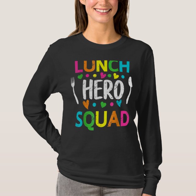 T-shirt Cafétéria de l'équipe de paniers-repas 1 ouvriers (Devant)