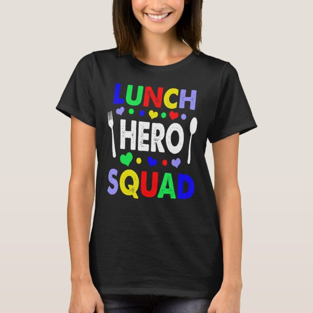 T-shirt Cafétéria de l'équipe de paniers-repas de l'école  (Devant)