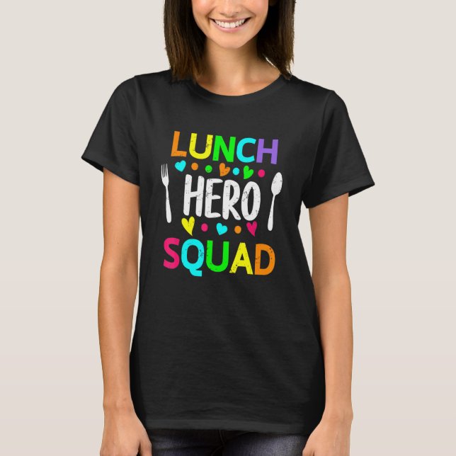 T-shirt Cafétéria de l'équipe de paniers-repas de l'école  (Devant)