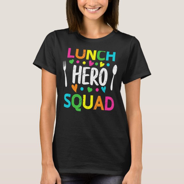 T-shirt Cafétéria de l'équipe de paniers-repas de l'école  (Devant)