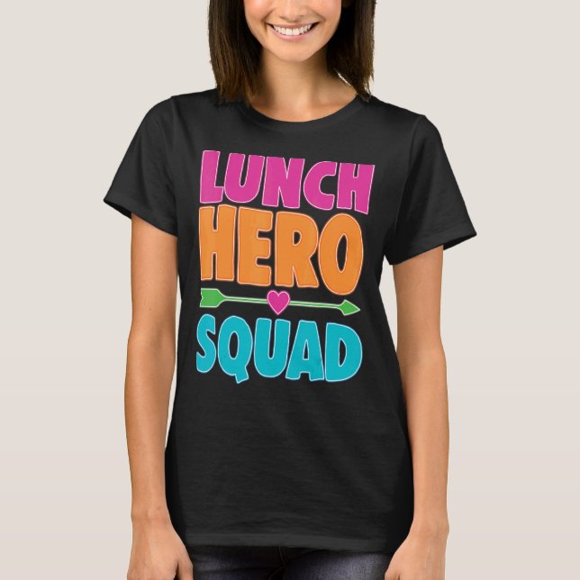 T-shirt Cafétéria de l'équipe de paniers-repas de l'école  (Devant)