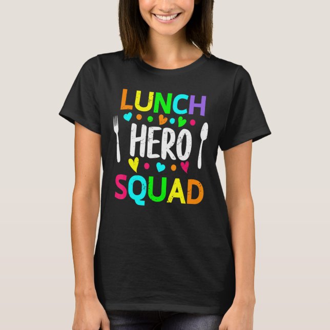 T-shirt Cafétéria de l'équipe de paniers-repas de l'école  (Devant)