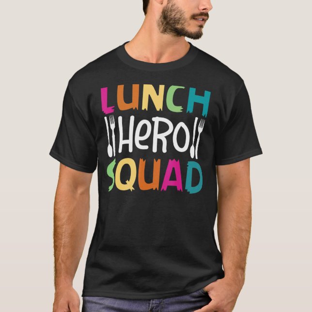 T-shirt Cafétéria de l'équipe de paniers-repas de l'école  (Devant)