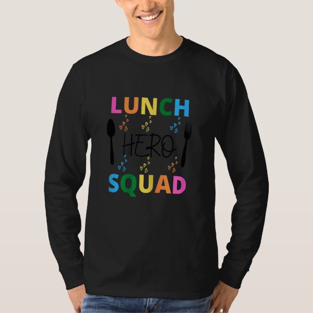 T-shirt Cafétéria de l'équipe de paniers-repas de l'école  (Devant)