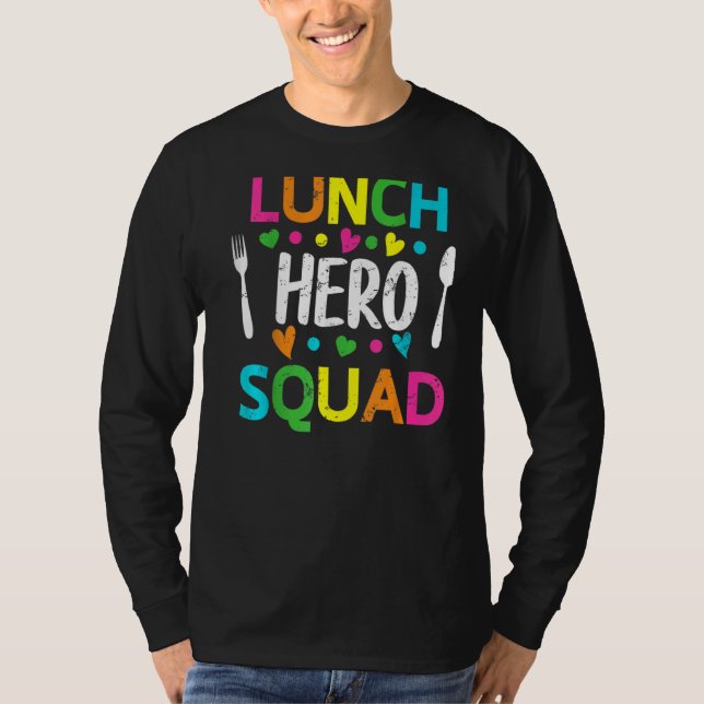 T-shirt Cafétéria de l'équipe de paniers-repas de l'école  (Devant)