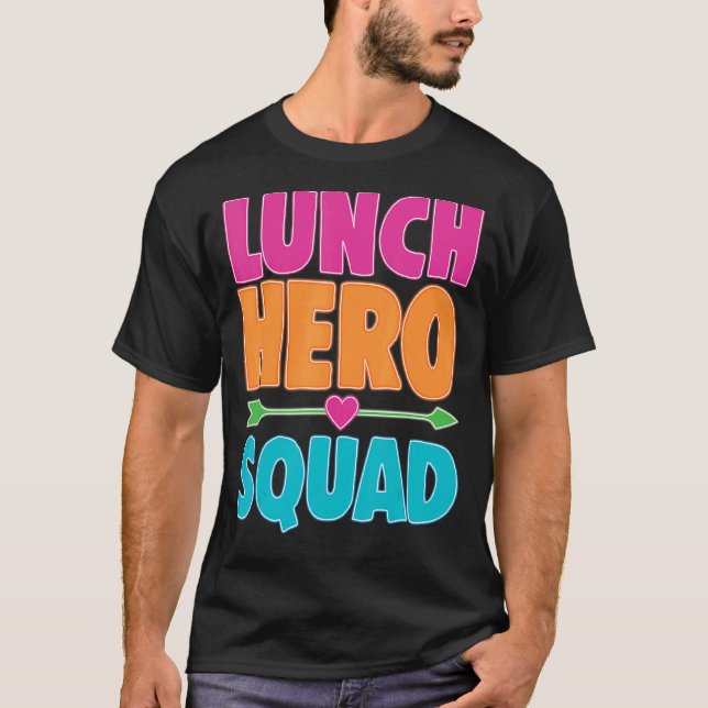 T-shirt Cafétéria de l'équipe de paniers-repas de l'école  (Devant)
