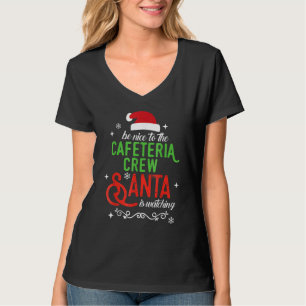 T-shirt Cafétéria Équipe école de Noël Lunch Lady X