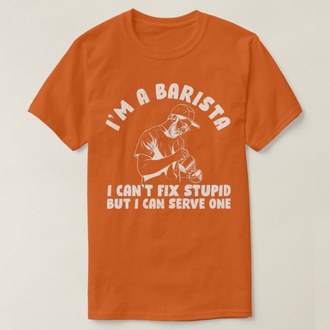T-shirt Cafetière Barista 19 (Design devant)