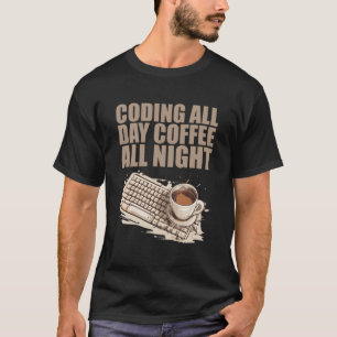 T-shirt Caffeine Coder Concepteur de logiciels Ingénieur C