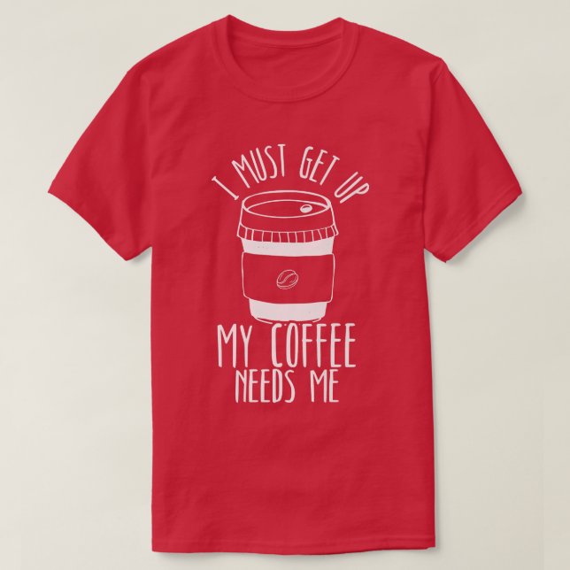 T-shirt Caffeine Coffee Drinking Barista Coffee (Design devant)