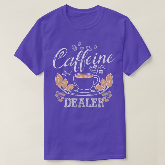 T-shirt Caffeine Concessionnaire Espresso Bar Café Lover B (Design devant)