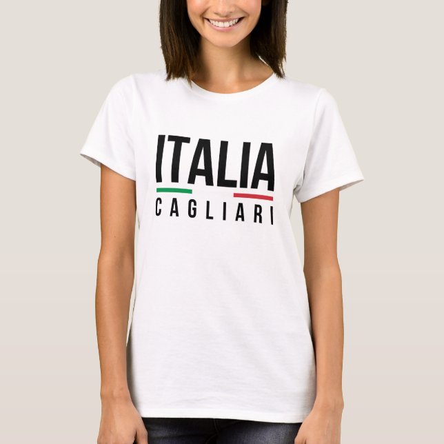T-shirt Cagliari Italie (Devant)
