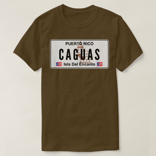 T-SHIRT CAGUAS  PUERTO RICO PUERTO RICAN PRIDE BORICUA PLA (Design devant)