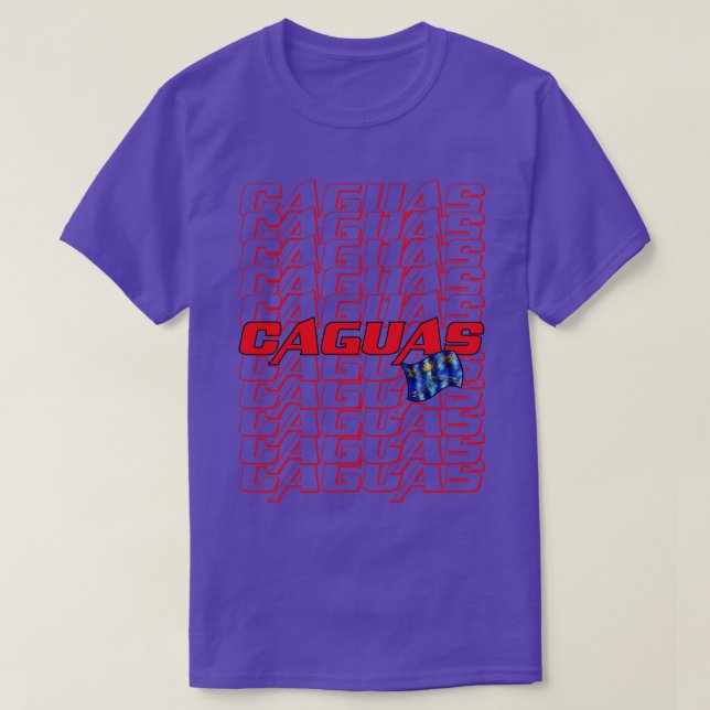 T-shirt Caguas Texte en cascade 3 (Design devant)