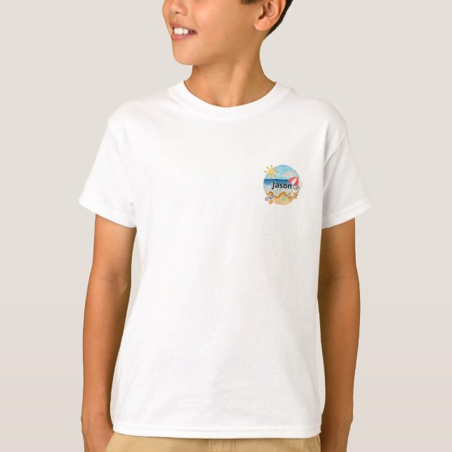 T-shirt Cahier à couverture rigide personnalisé avec un ch (Devant)