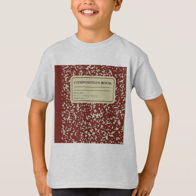 T-shirt Cahier de composition/élève-enseignant (Devant)