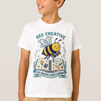 T-shirt Cahier de créativité pour enfants d'école maternel