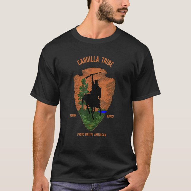 T-shirt Cahuilla Tribe Amérindien Fière Rétro (Devant)