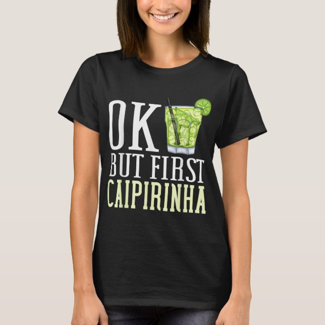T-shirt Caipirinha Boire Cocktail Brésil (Devant)