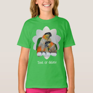 T-shirt Caique Perroquet mignon Art à l'aquarelle Personna