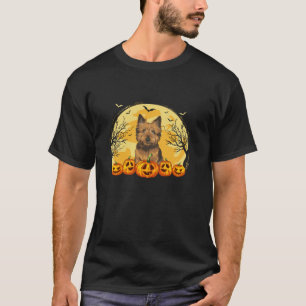 T-shirt Cairn Terrier Chien Citrouille Costume Halloween H