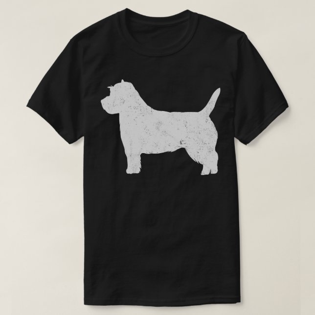 T-shirt Cairn Terrier Chien Vintage (Design devant)