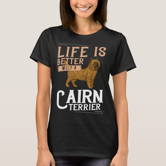 T-shirt Cairn Terrier Dog  Puppies Owner   3 (Devant)