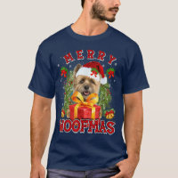 Cairn Terrier Joyeux Noël Woofmas Lumières de Noël