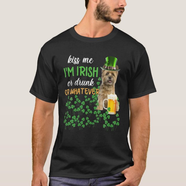 T-shirt Cairn Terrier Kiss Me (Devant)
