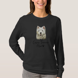 T-shirt Cairn Terrier Maman mignonne Chien Chien Propriéta