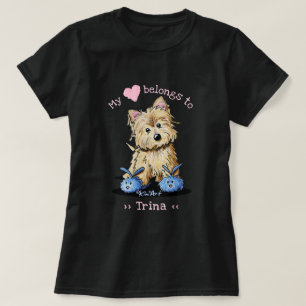 T-shirt Cairn Terrier Mon Coeur Appartient