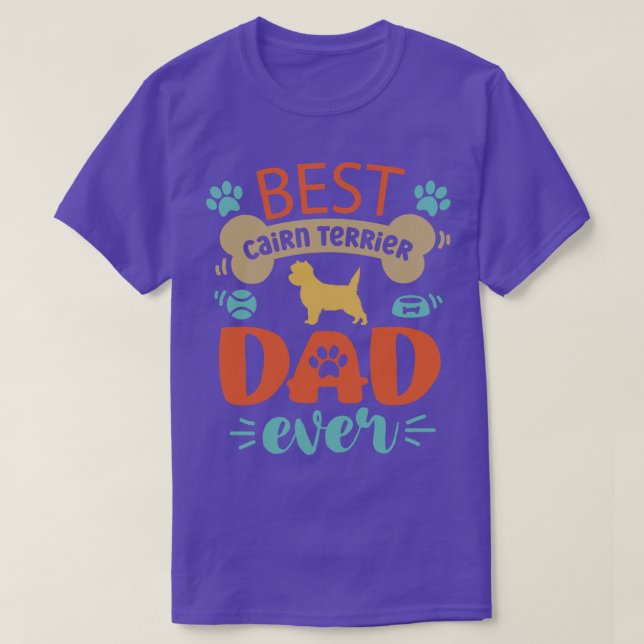 T-shirt Cairn Terrier Papa (Design devant)