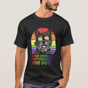T-shirt Cairn Terrier Pro Choice Pro Feminism Pro Chiens L