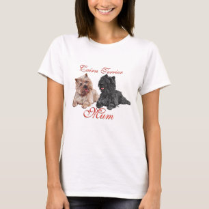 T-shirt Cairn Terriers Fête des mères