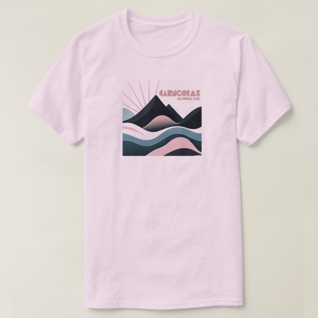 T-shirt Cairngorges National Park Scotland Coloured Hills (Design devant)