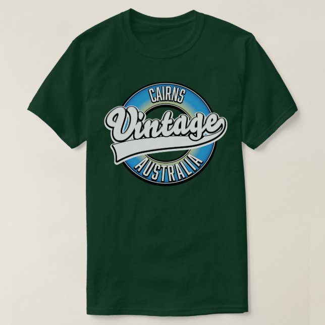 T-shirt Cairns australia style vintage (Design devant)