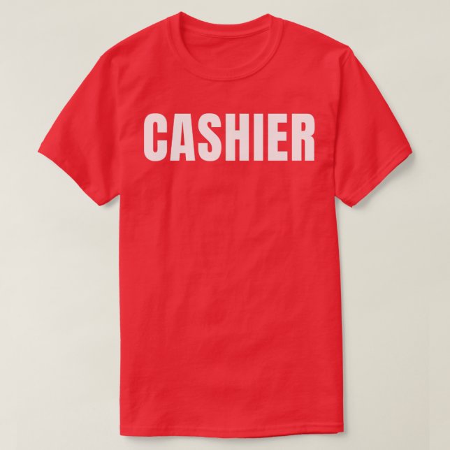 T-shirt Caisse Funny Titre de l'emploi Profession Annivers (Design devant)
