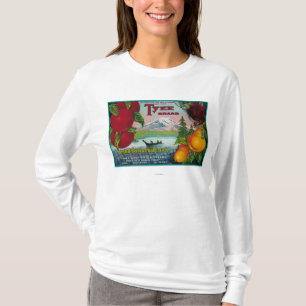 T-shirt Caisse LabelWA de poire de Tyee, OU, et CA