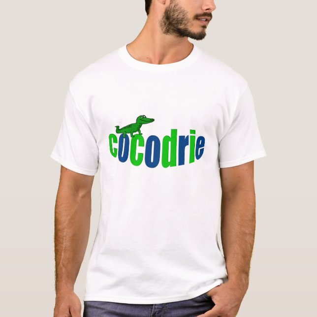 T-shirt Cajun Cocodrie) (d'alligator/"patate de La de pas (Devant)