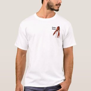 T-shirt Cajun-Style-Écrevisse-parachutisme-poche