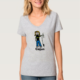 T-shirt Cajun Woman Fish, modifier le texte