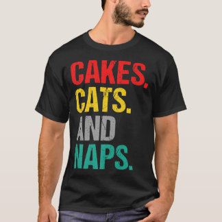 T-shirt Cakes Cats et Naps Snack Baking Cake