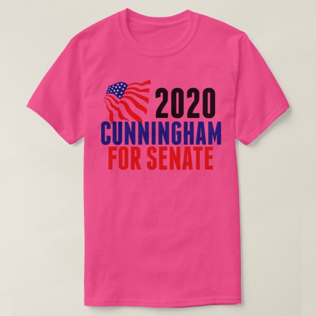 T-shirt Cal Cunningham pour le Sénat (Design devant)