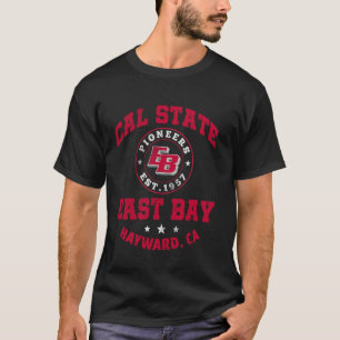 T-shirt Cal State East Bay Hayward CA Californie EB Pionni