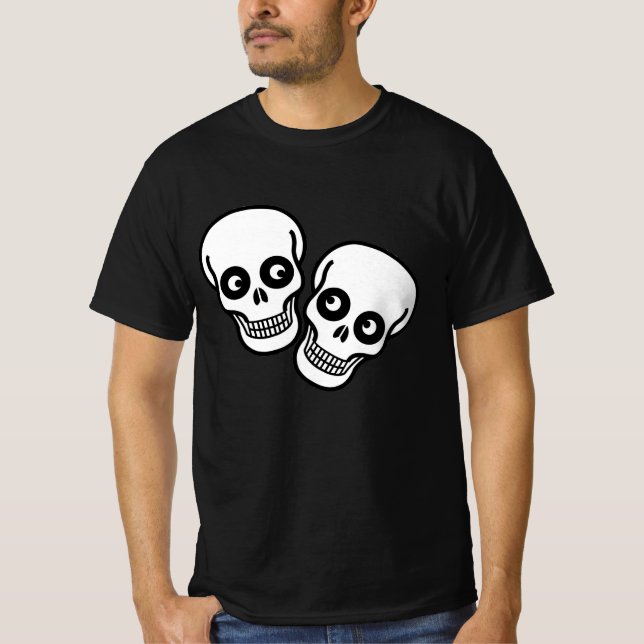 T-shirt Calavera Couple Dia De Los Muertos  (Devant)