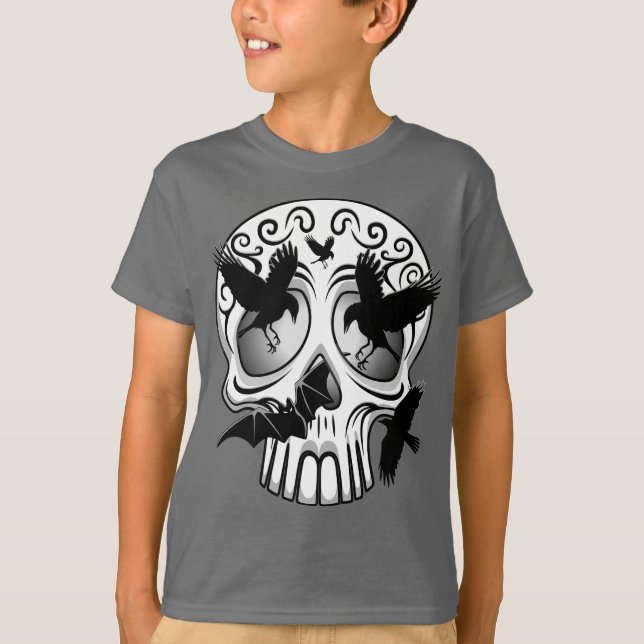 T-shirt Calaveras décoratives Halloween (Devant)