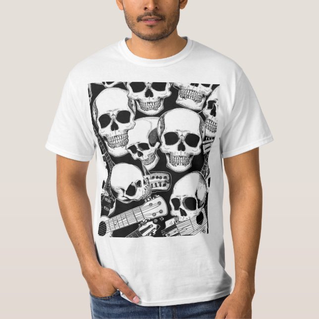 T-shirt Calaveras Musicales: Ritmo y Vida (Devant)