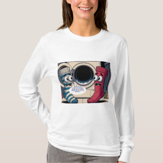 T-shirt calcetines asustados