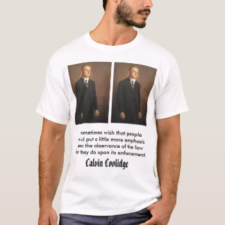 T-shirt calcool, Calvin Coolidge